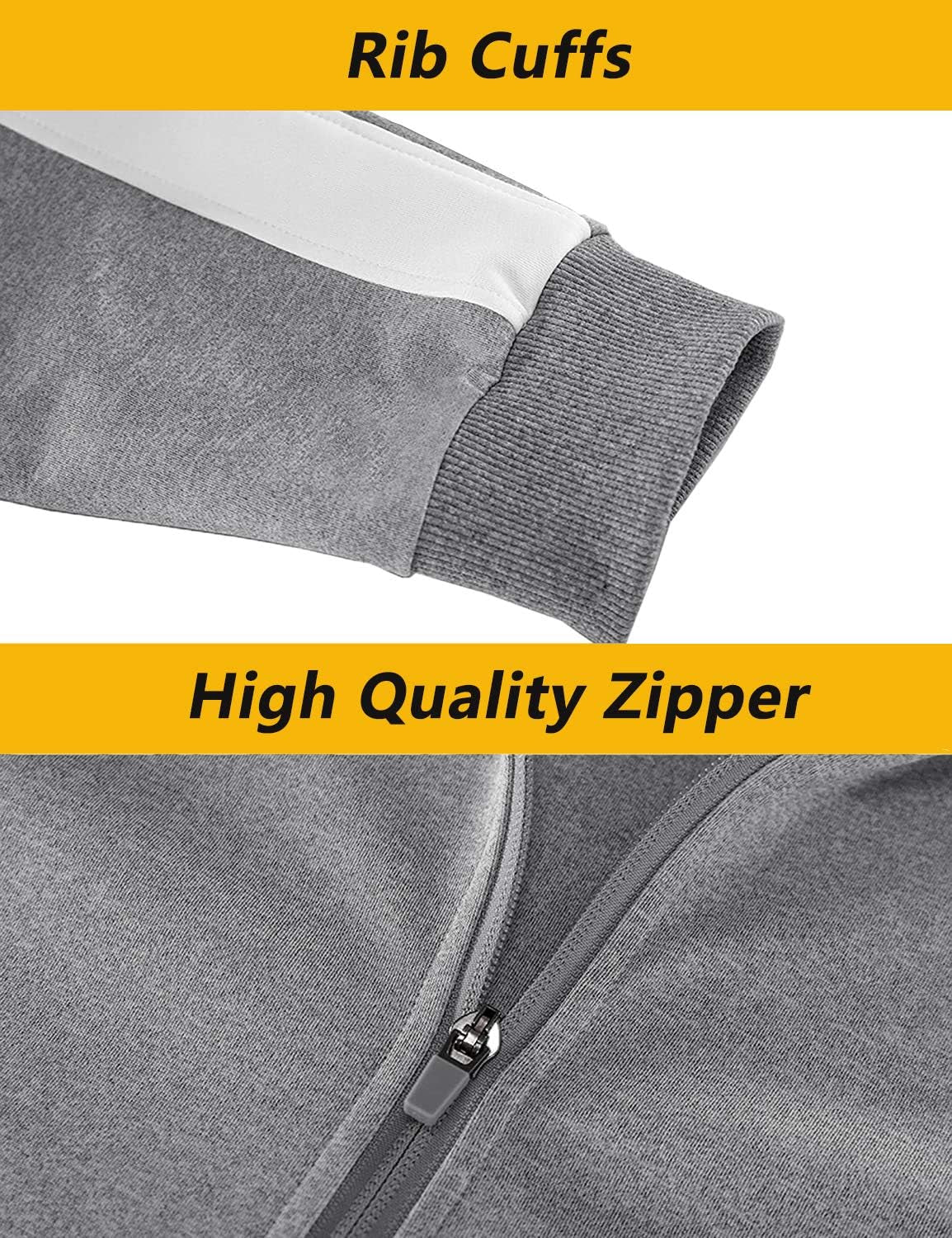 Men'S Tracksuit 2 Piece Set Full Zip Casual Running Jogging Athletic Sweatsuit
