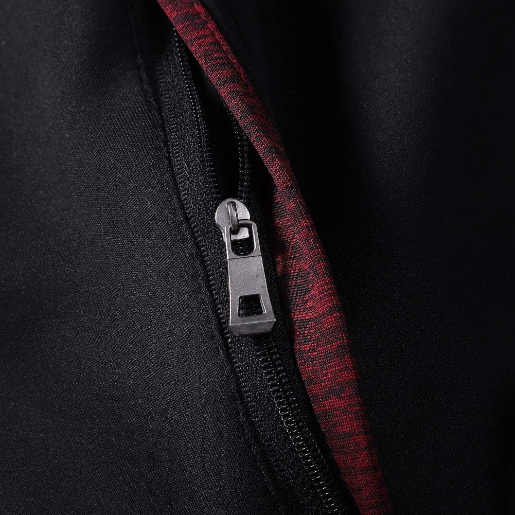Men'S Casual Tracksuit Long Sleeve Sweatsuit Athletic Set Full Zip Running Jogging Sports Jacket and Pants