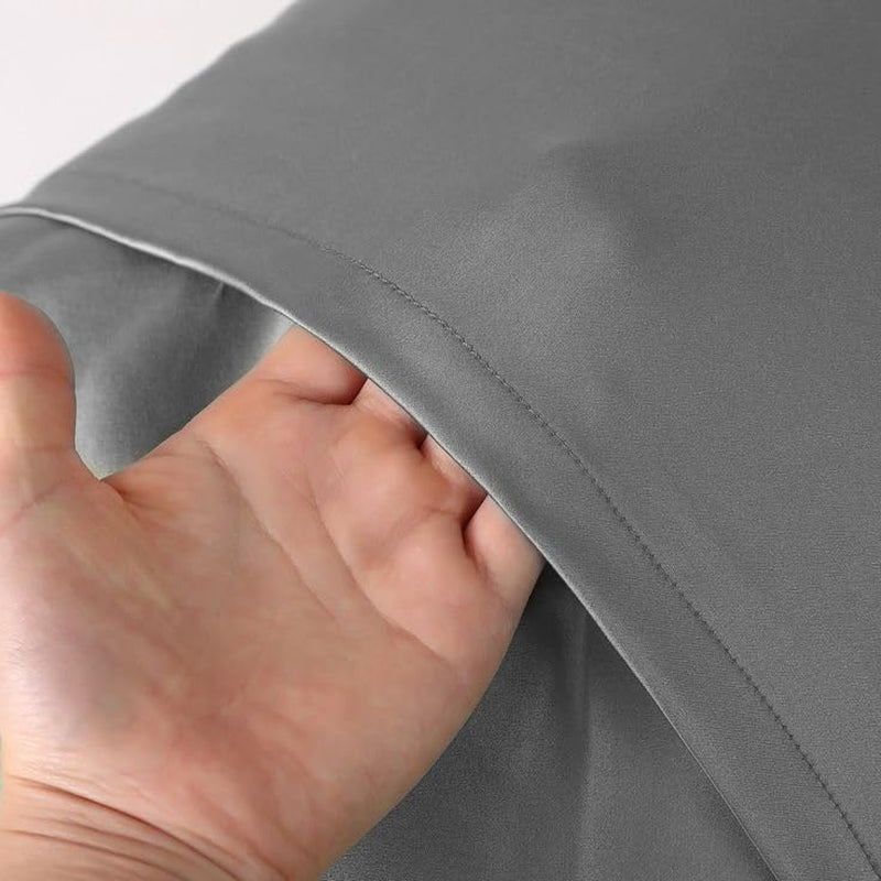 Premium 100% Viscose Derived from Bamboo Full Size Sheet Set - Ultra Soft, Breathable & Cooling, Ideal for Hot Sleepers, 16" Deep Pocket, Hotel Luxury Bedding (Silver)