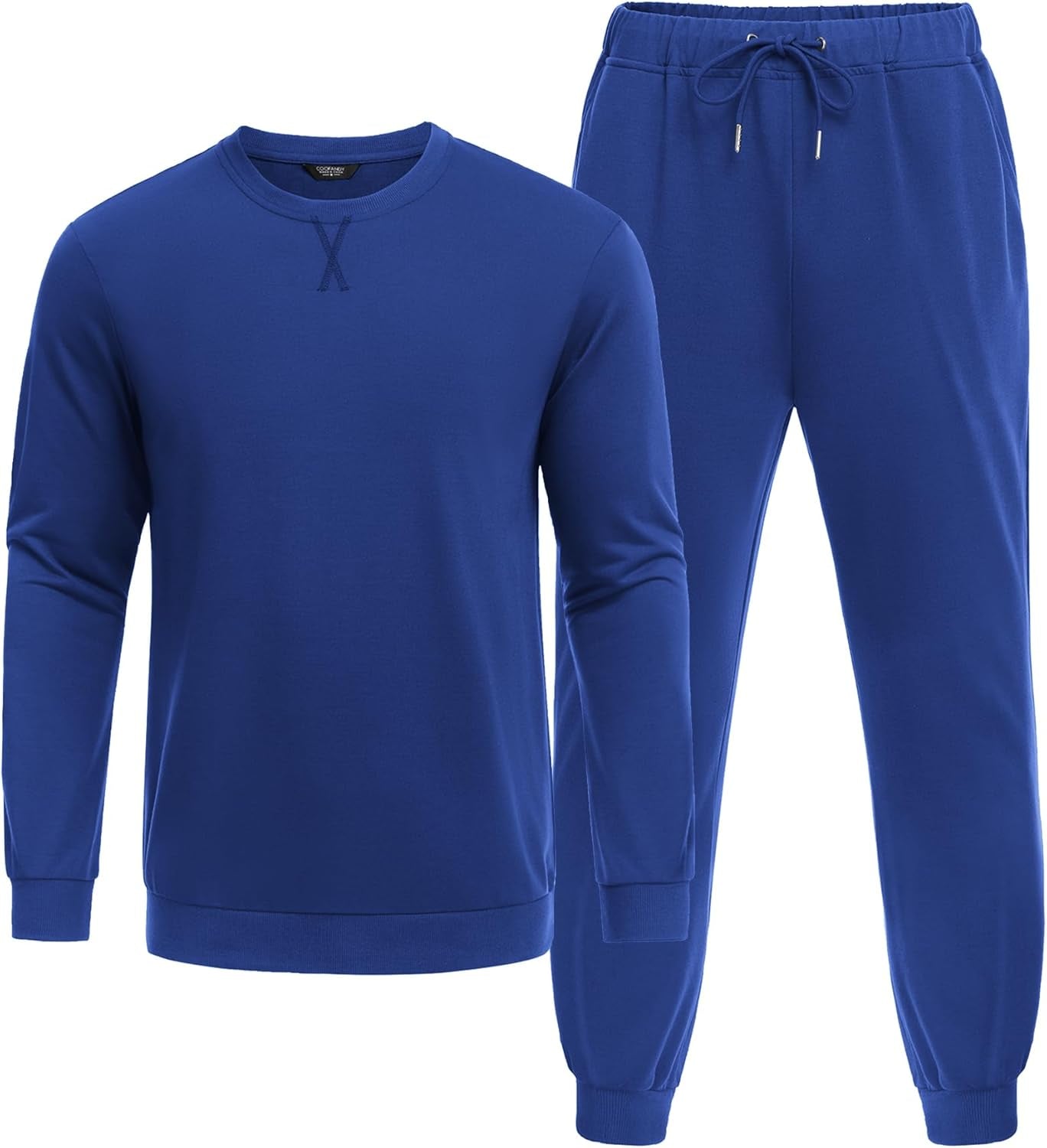 Men'S Tracksuit 2 Piece Long Sleeve Pullover Jogging Track Suit Athletic Casual Sweatsuit