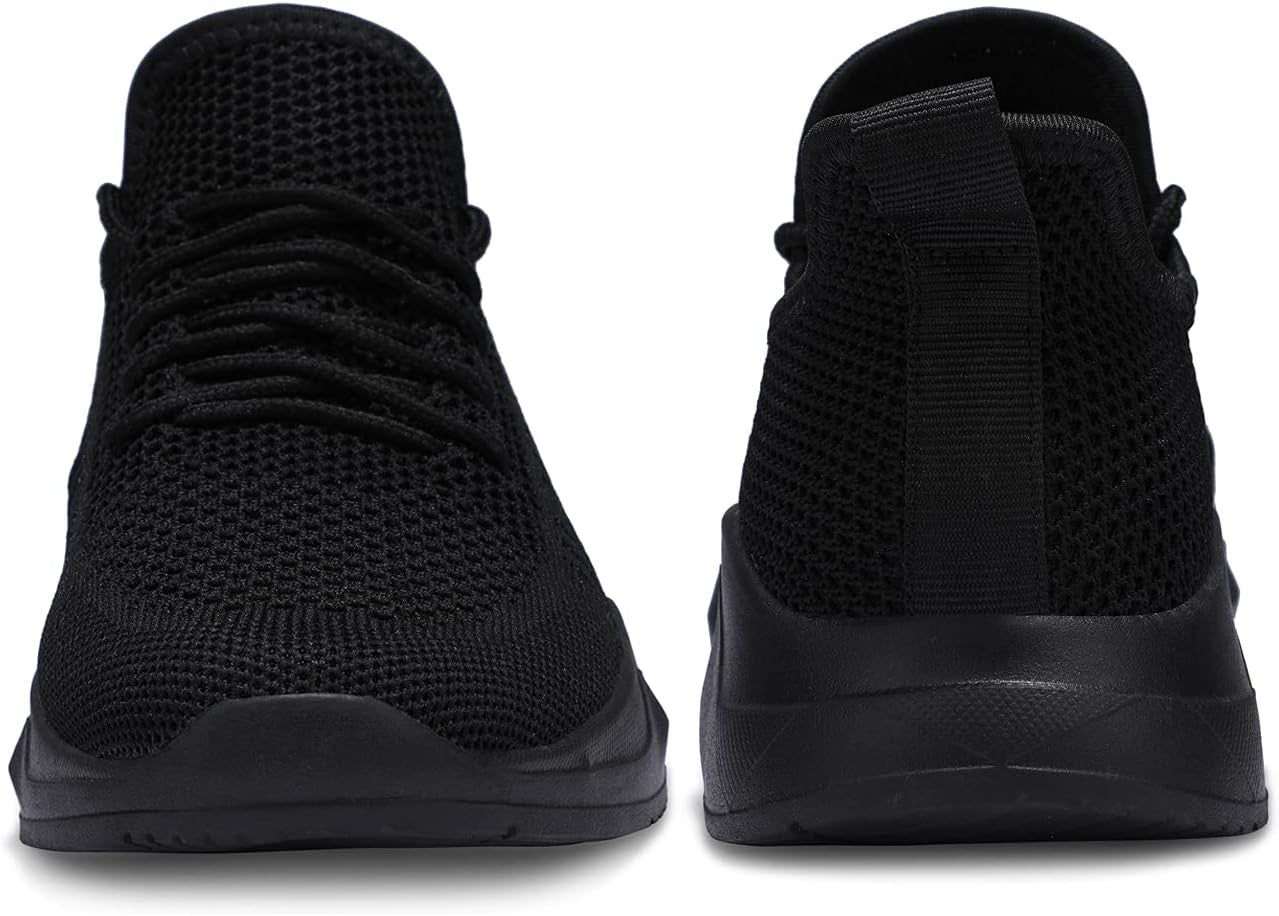 Women's Lightweight Black Athletic Sneakers - Size 11, Perfect for Running and Walking