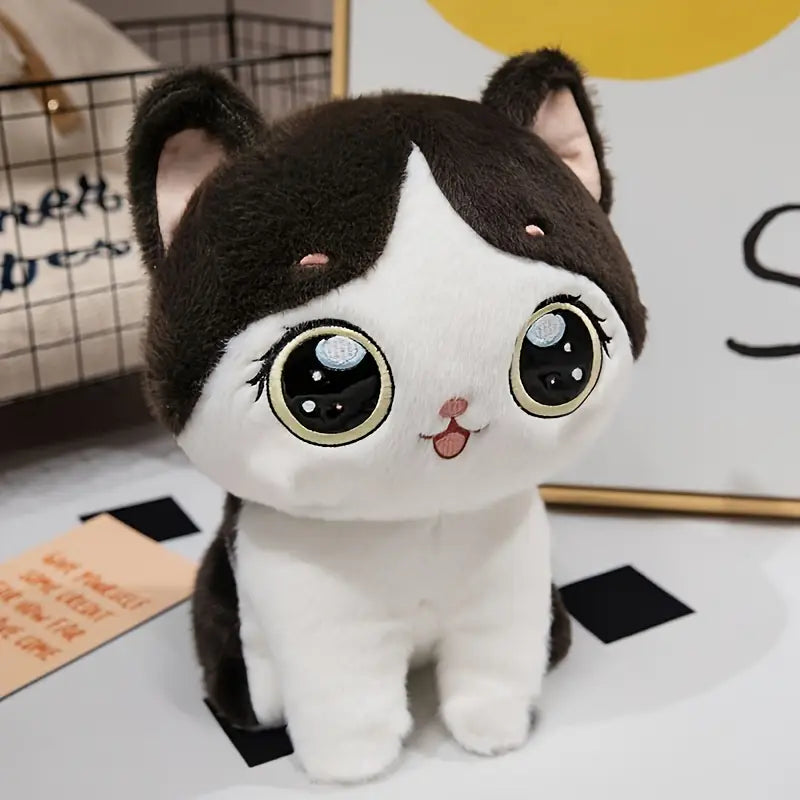 Adorable Kawaii Cat Plush Toy – Soft & Fluffy Stuffed Animal